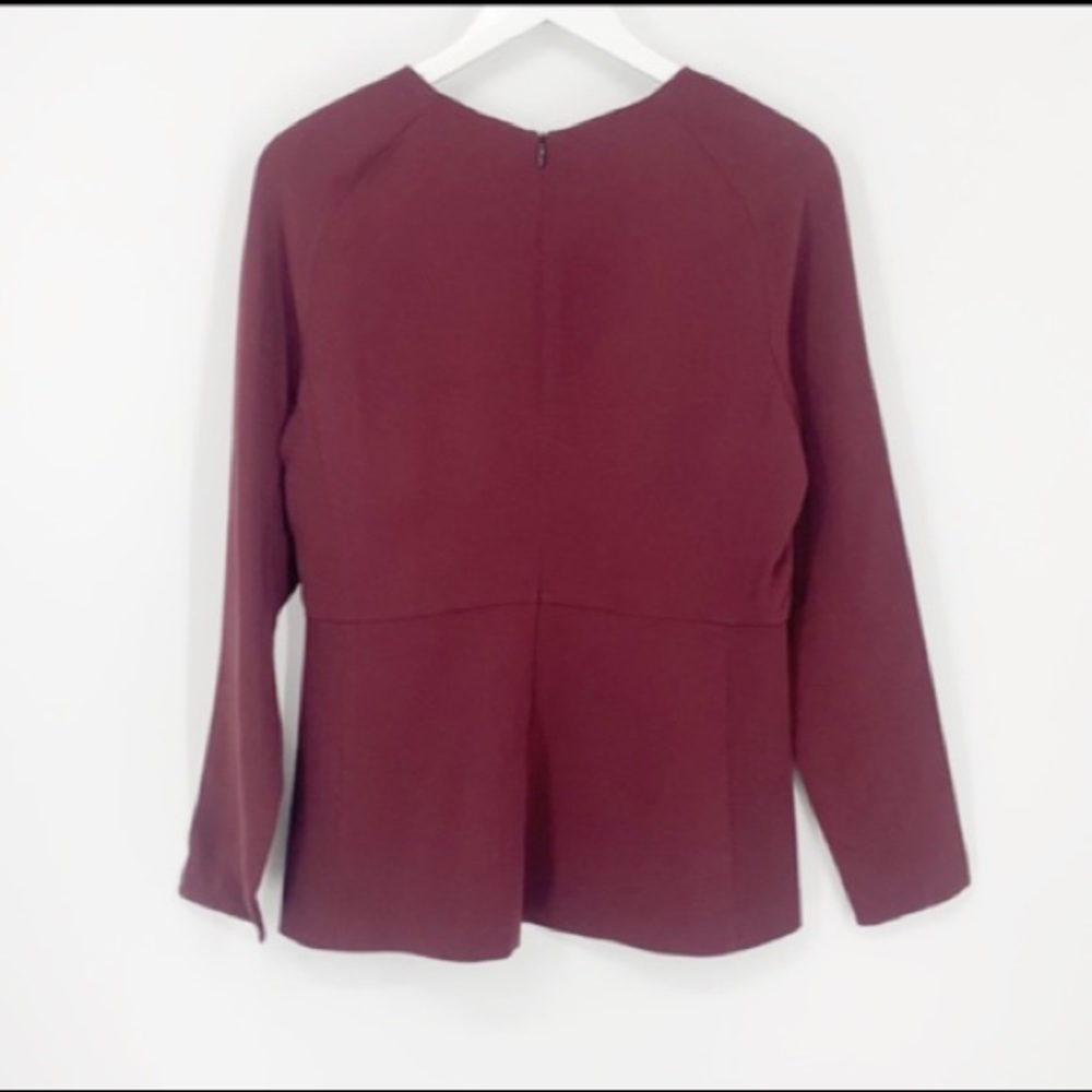 Zara Woman Viscose Blend Long Sleeve Blouse
